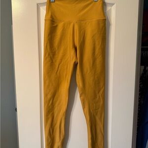 Women's Mustard Yellow High-Waist Leggings